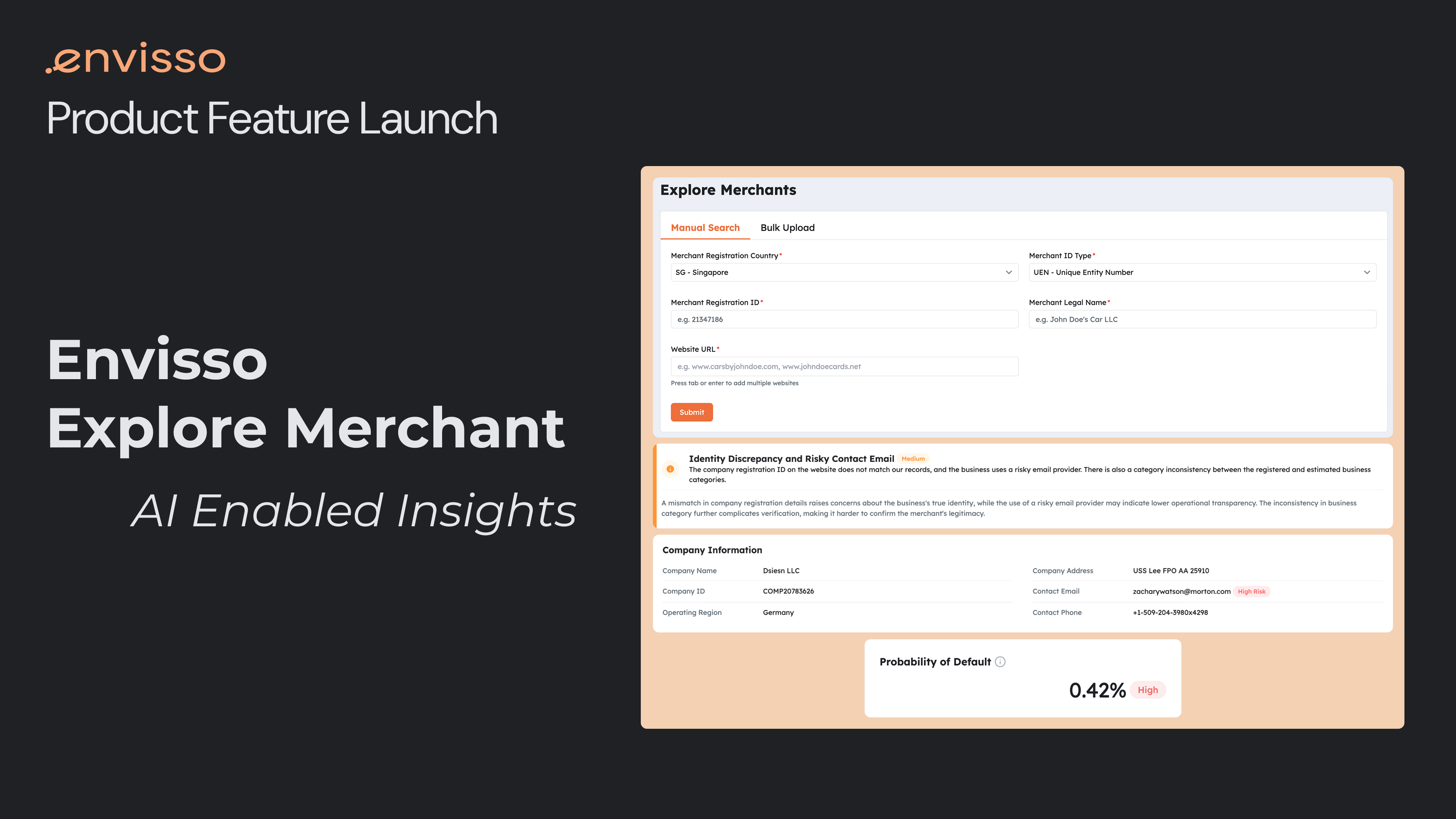 Introducing Explore Merchant: Pre-Onboarding Risk Assessment